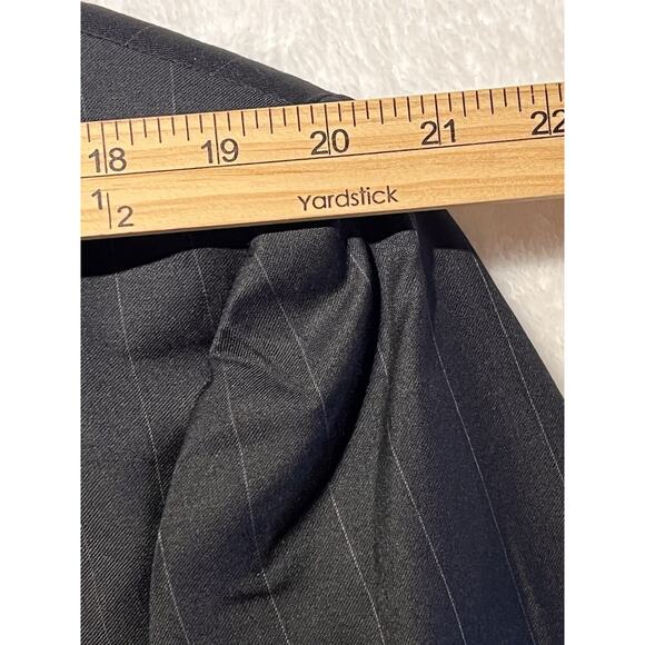 Jos A Bank Signature 44L 36x31 Navy Blue Bankers Stripe Classic Staple Suit - Picture 10 of 16